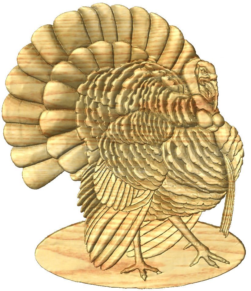 CLIP ART Style A Raised Turkey