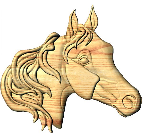 .ESP Style A Raised Arab Horse Head