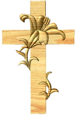 LILY CROSS 3D MODEL C1005