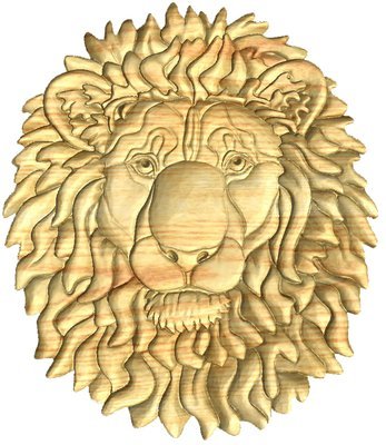 LION HEAD 3D MODEL C1006