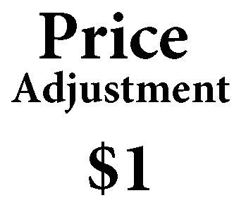 $1 price adjustment