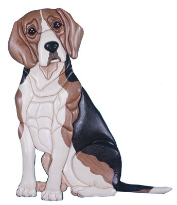 Beagle Sitting Lifesize