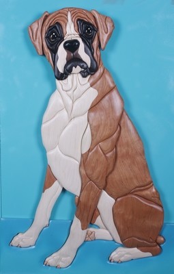 Boxer Sitting Lifesize