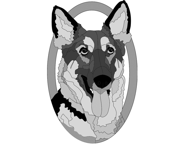 German Shepherd Head advanced PDF files