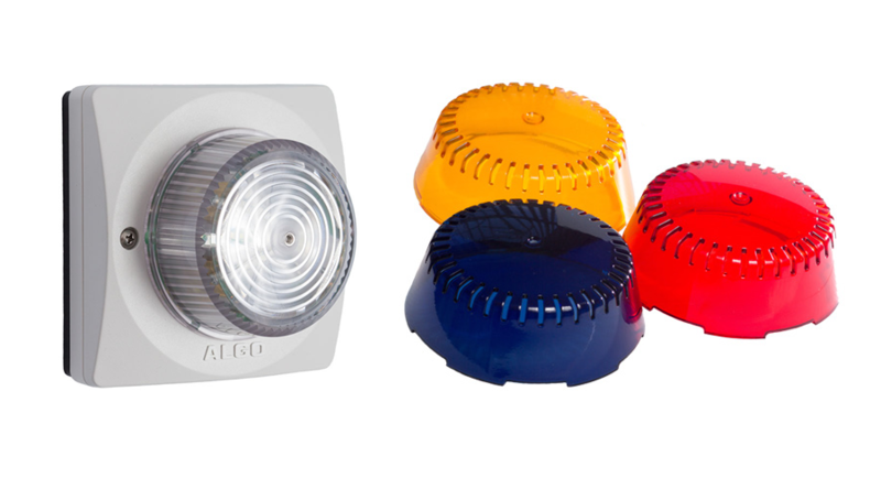 ALGO SIP Strobe Light, IP Strobe, SIP Alerting, Includes Amber, Red and Blue Lens Cover Kit