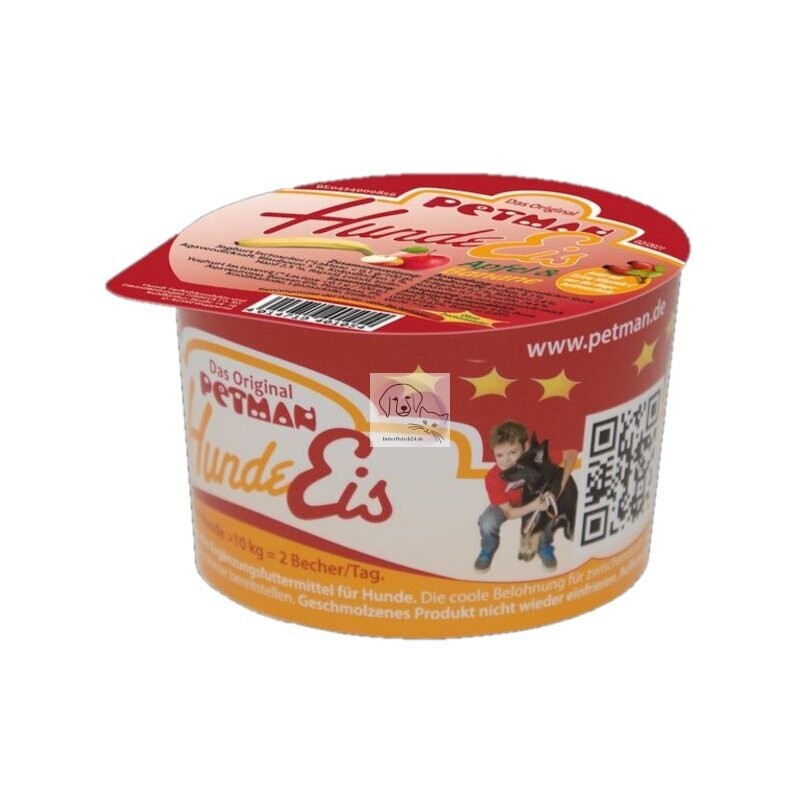 Hunde-Eis Apfel & Banane, 90g - Petman