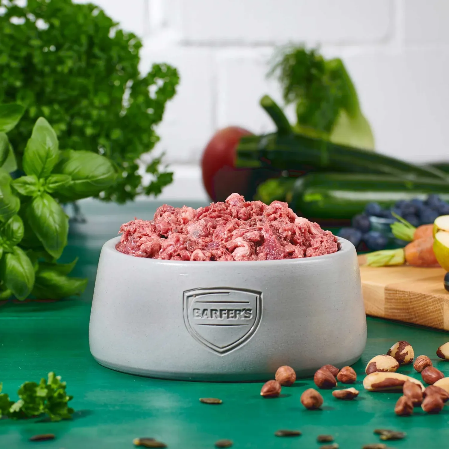 Fleisch-Mix, Rind mit Huhn (ehem. Spezial-Mix), gewolft, 500g - Barfers Wellfood