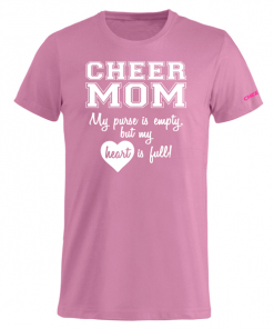 Cheer Mom Heart T-Shirt