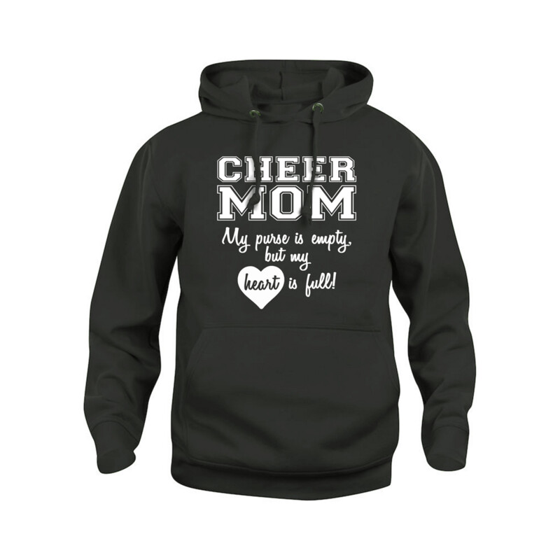 Cheer Mom Heart Hoodie