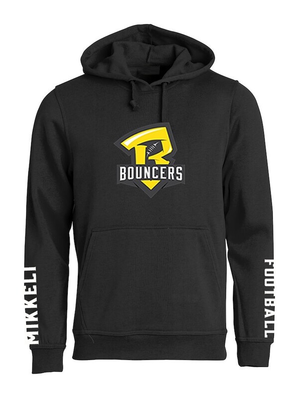 Bouncers Hoodie sleeve text