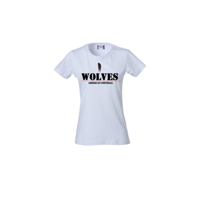 Wolves naisten T-paita tekstilogolla