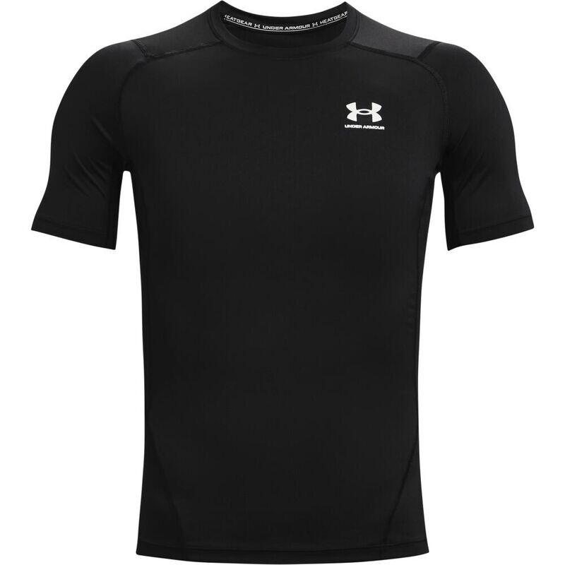 UA HG Armour Shortsleeve Compression Shirt Black