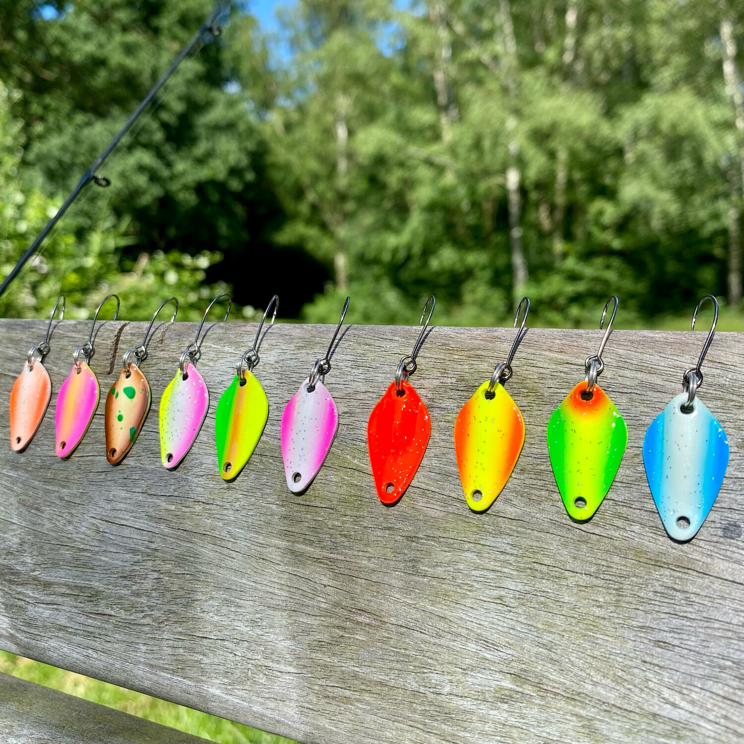 Psarás Forellen Spoon Set - 10 Stück UL-Köder 2,2g Für Barsch & Forelle