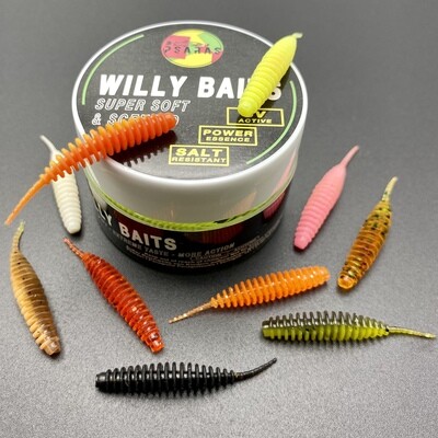 Willy Baits BOX 20 Stk. | 38mm | Super Soft mit Aroma