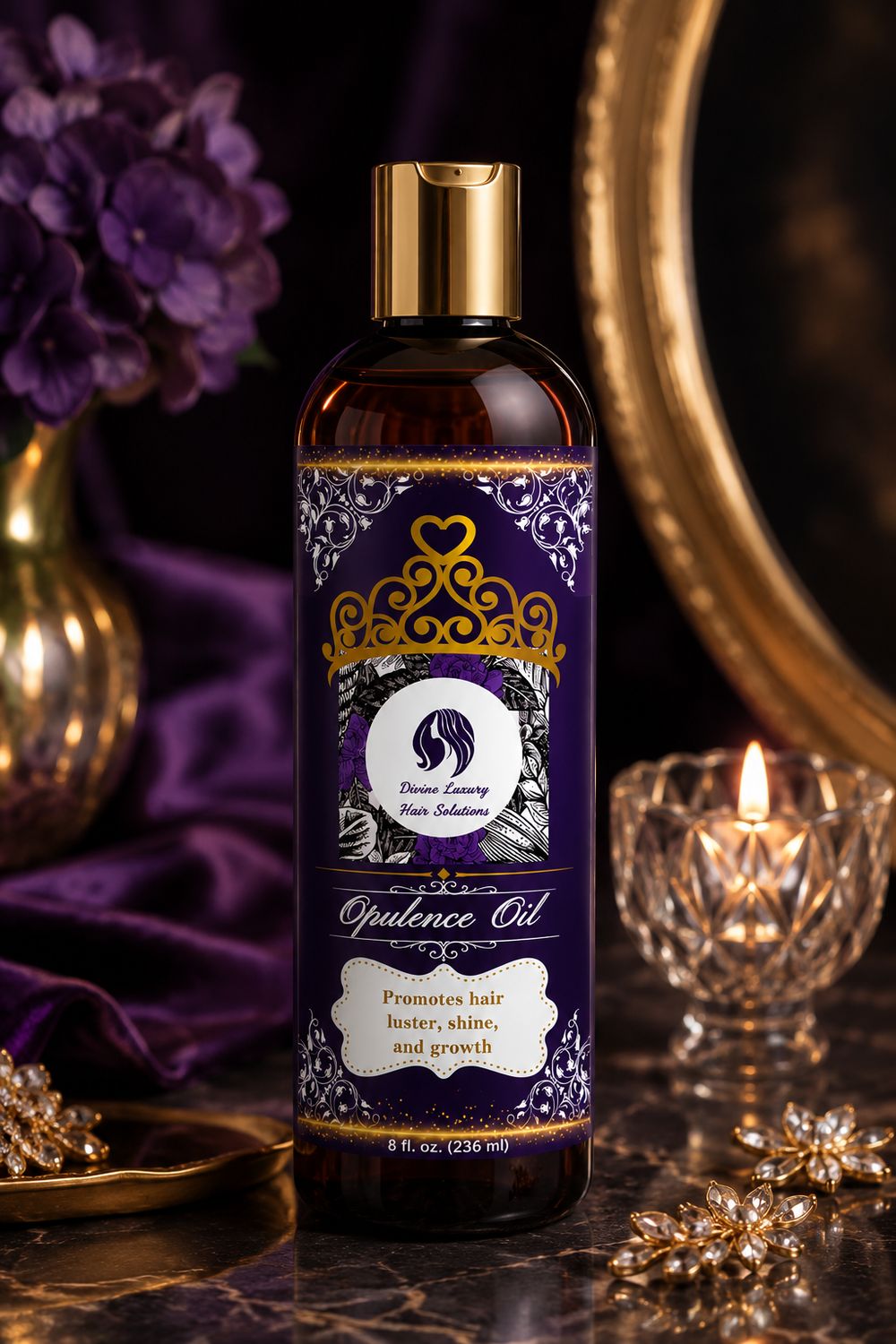 Divine Luxury Hair Solutions - Opulence Oil: 8 oz