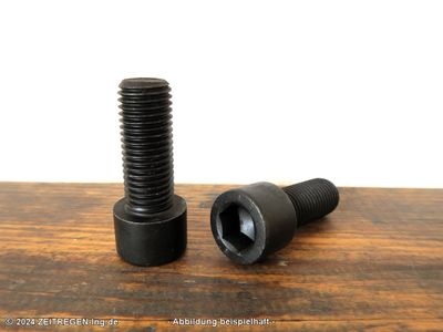 Zwei Zylinderschrauben Innensechskant ISO 4762 - M20 x 50 - 8.8 blank