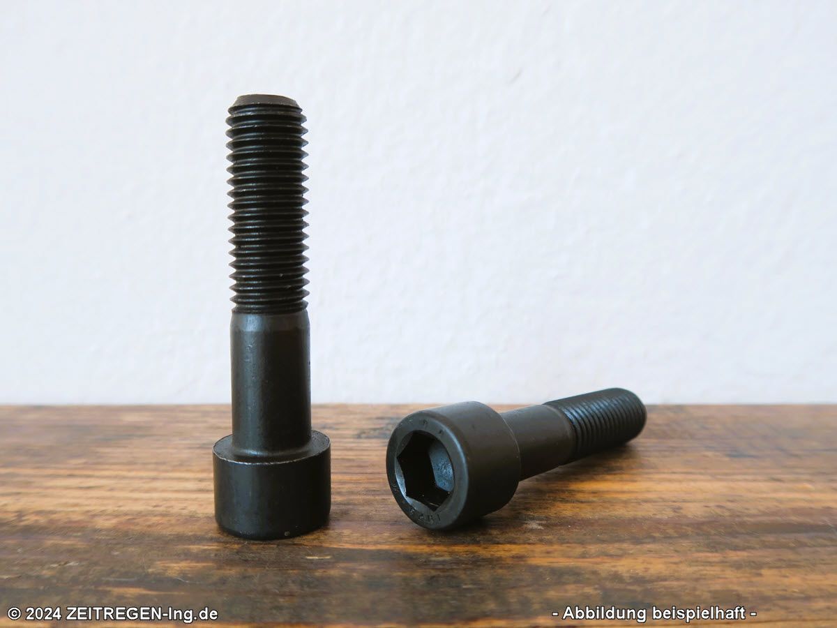 Zwei Zylinderschrauben Innensechskant ISO 4762 - M14 x 60 - 8.8 blank
