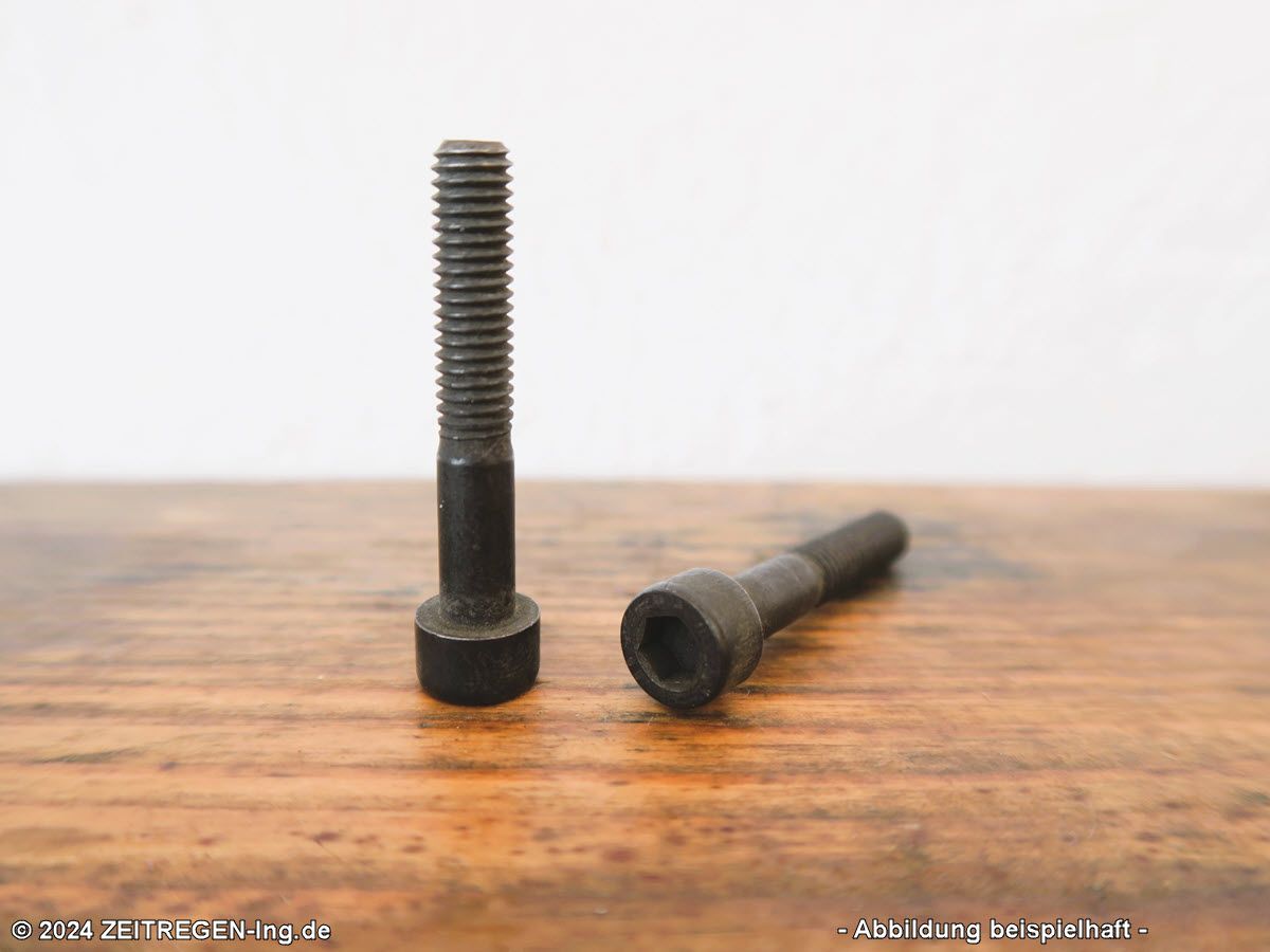 Zweimal Zylinderschraube Innensechskant M6 x 35 - GewLänge 20 mm