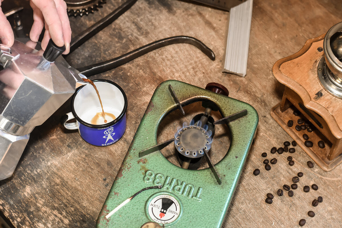 Kaffeezubereitung (Bauanleitung)