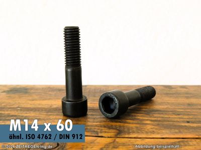 Zwei Zylinderschrauben Innensechskant INKA - M14 x 60 - 8G
