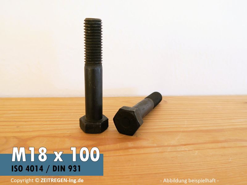 Sechskantschraube ISO 4014 M18 x 100