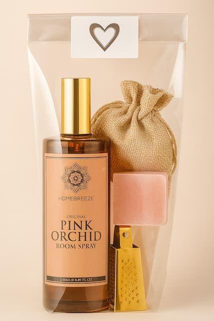 Cadeau Set Pink Orchid Spray