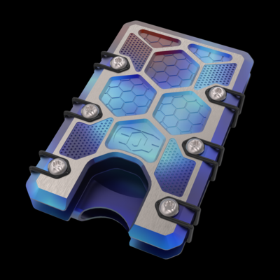 2.5 Titanium Wallet Two Tone