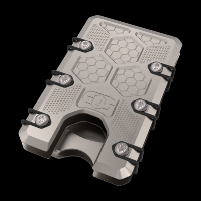 2.5 Titanium Wallet Bead Blast