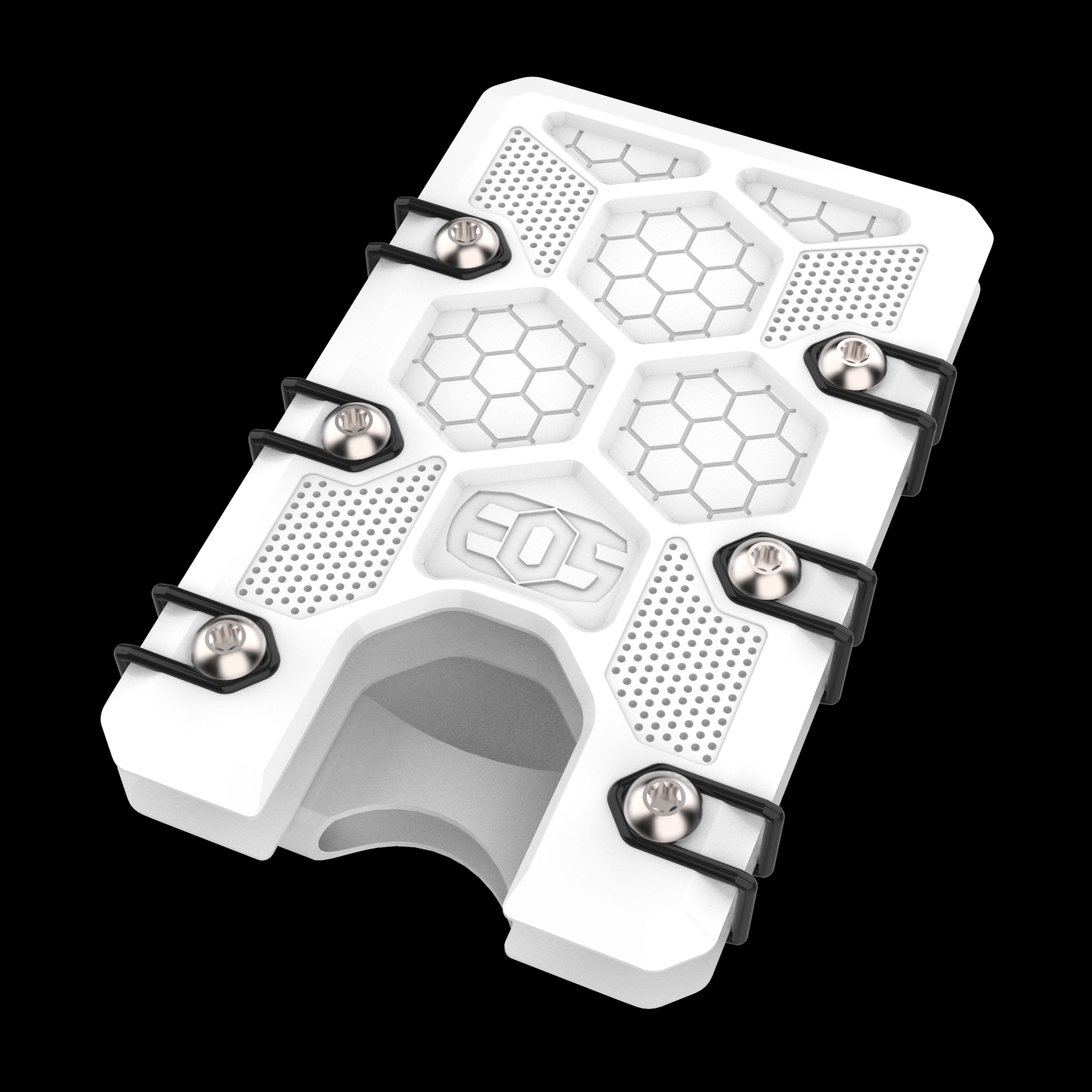 2.5 Titanium Wallet White Cerakote with deep carry clip