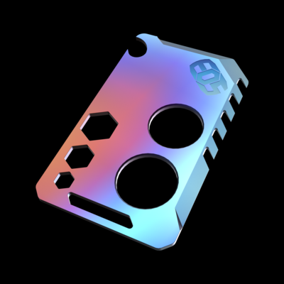 EOS Titanium Knife Card