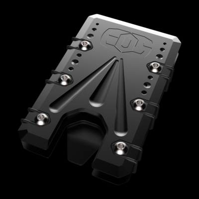 2.0 Titanium Wallet Black Cerakote