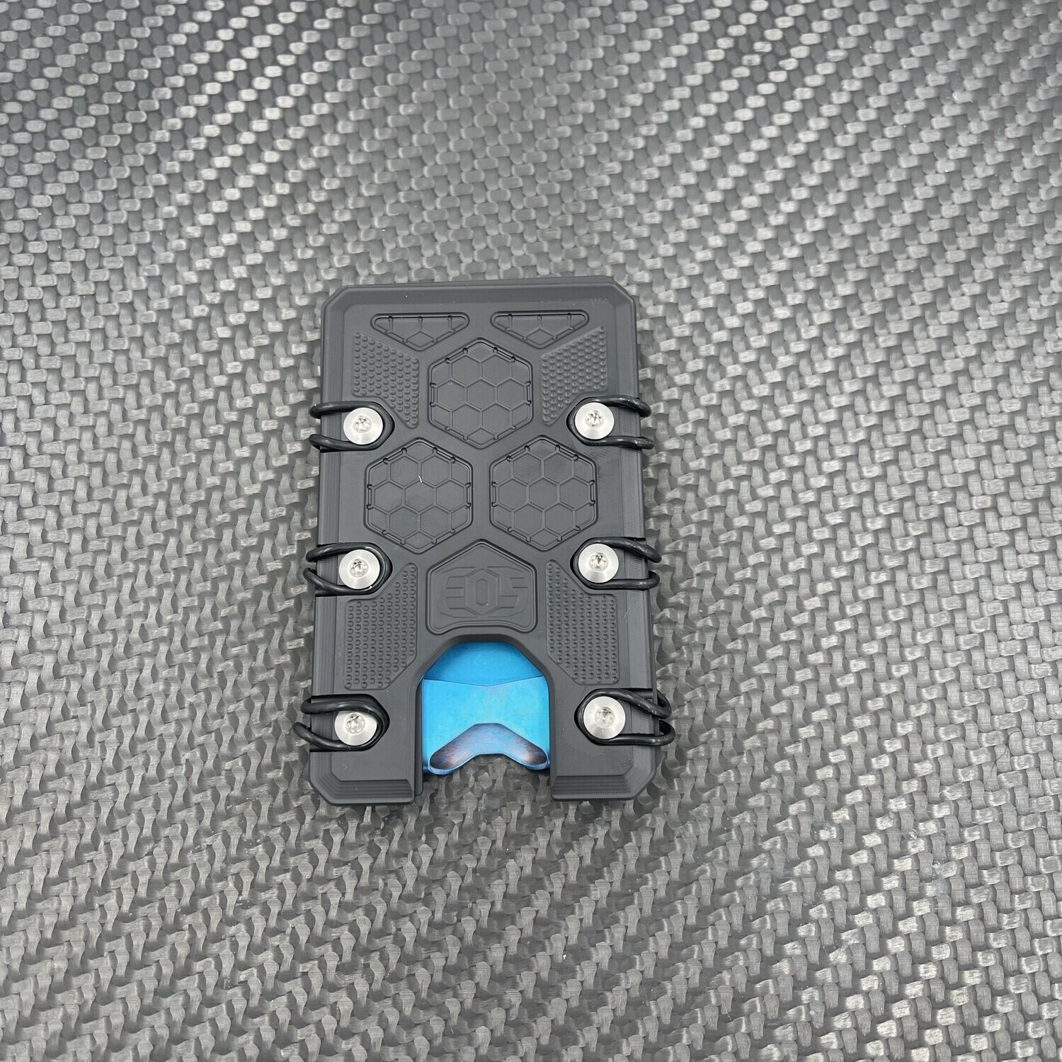 2.5 Titanium Wallet Black / Blue Deep Carry Clip