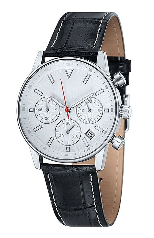 Edler Chronograph Ø 38mm Metall Leder