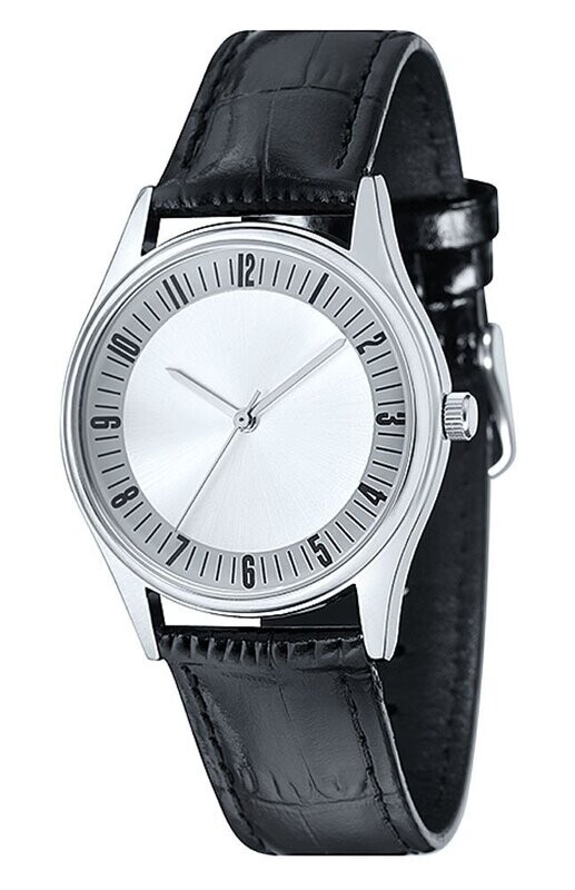 Unisex Logouhr Ø 38mm Metall Leder