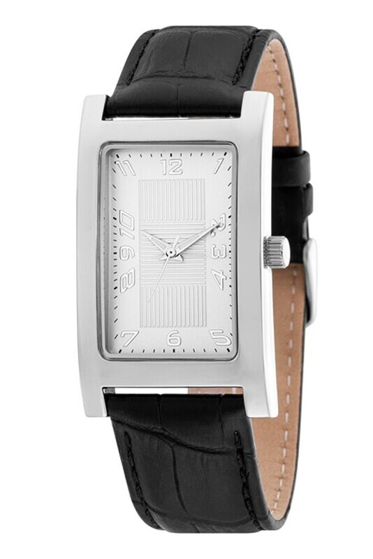 klassische Armbanduhr, Silber, Ø 30x41mm Metall Leder
