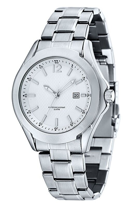 Hochwertige Premium Werbeuhr Ø 42mm Edelstahl