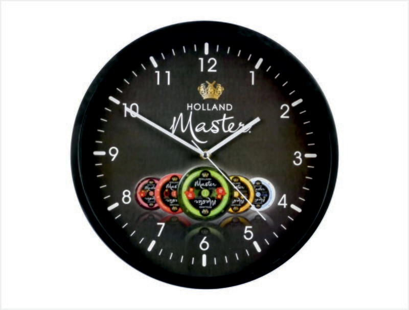 Wanduhr mit Logo Ø 25cm Kunststoff