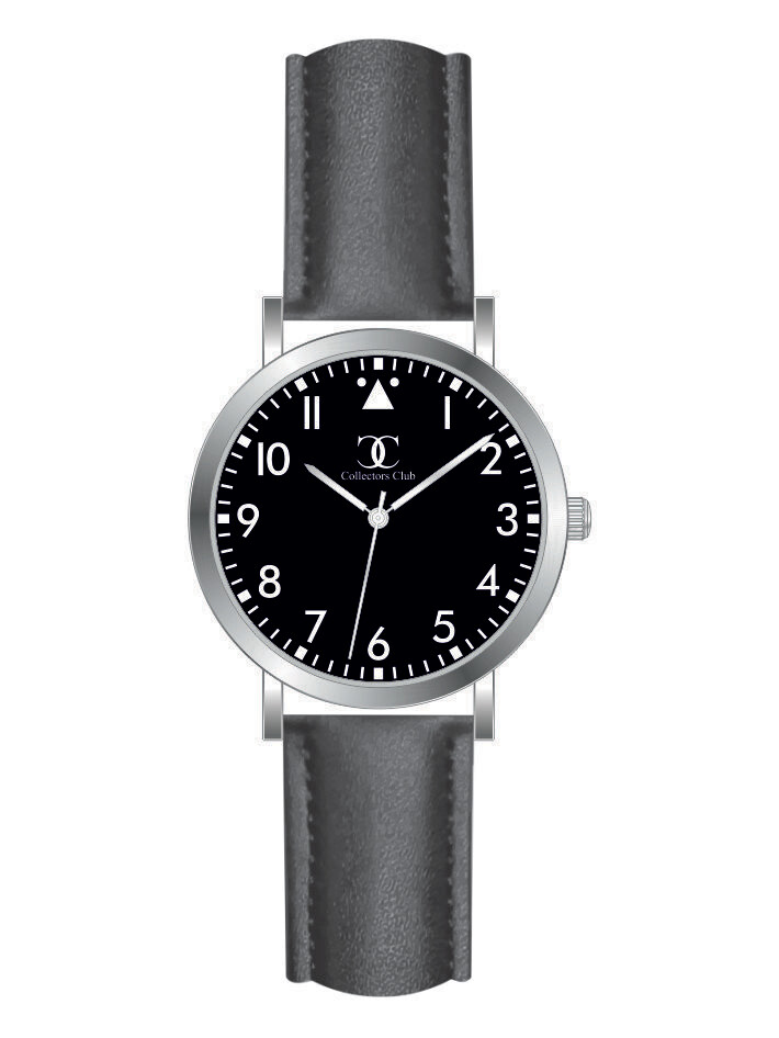 Werbeuhren Made in Germany 
Modell KLASSIK DAMEN Ø 36mm Metall Leder