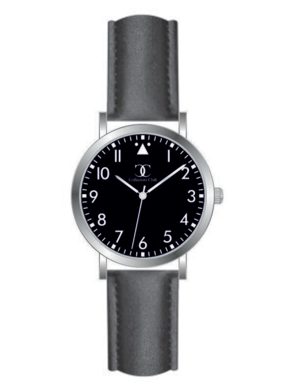 Werbeuhren Made in Germany 
Modell KLASSIK DAMEN Ø 36mm Metall Leder