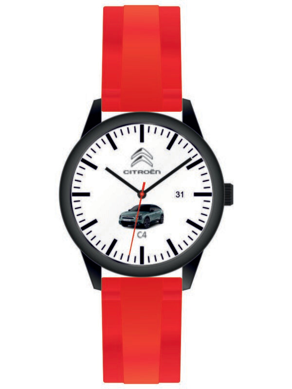 Werbeuhren Made in Germany 
Modell PILOT Ø 41mm Metall Silikon