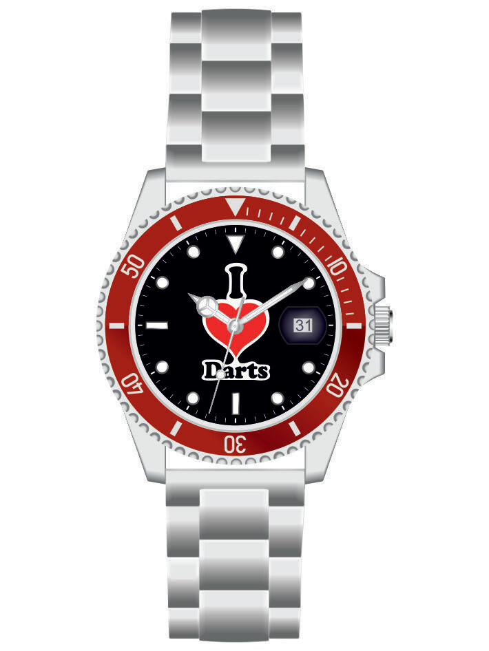 Werbeuhren Made in Germany 
Modell SPORT Ø 40mm Metall Edelstahl