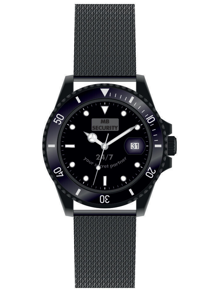Werbeuhren Made in Germany 
Modell SPORT Ø 40mm Metall Edelstahl