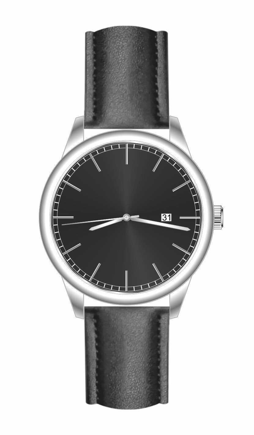 Werbeuhren Made in Germany 
Modell PILOT Ø 41mm Metall Edelstahl