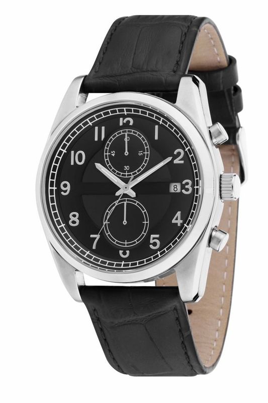Chronographen, Lederarmband, Wasserdicht  5ATM