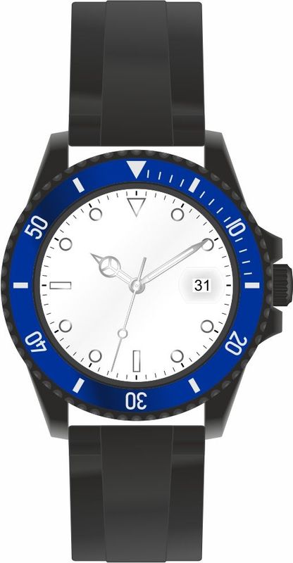 Sportuhr mit Silikonarmband, Wasserdicht  3ATM