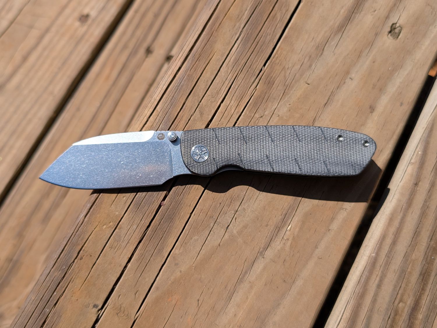 Raindrop Milled Tempest Microburst Proto in D2 - AS IS Black Micarta/Stonewash
