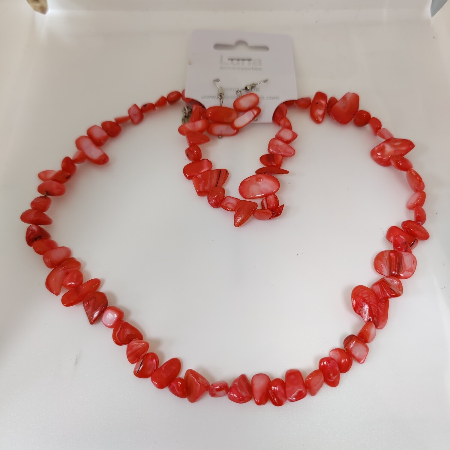 Red Stone Jewellery Set