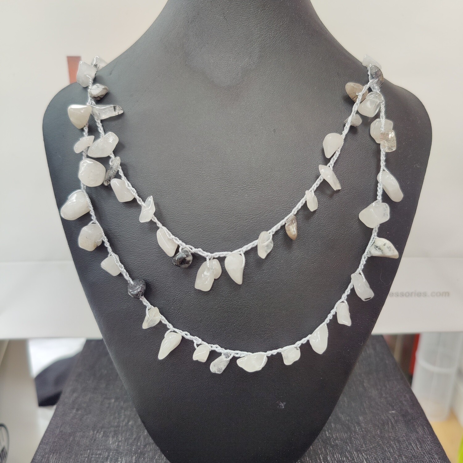 Two String Handmade Necklace with Earings