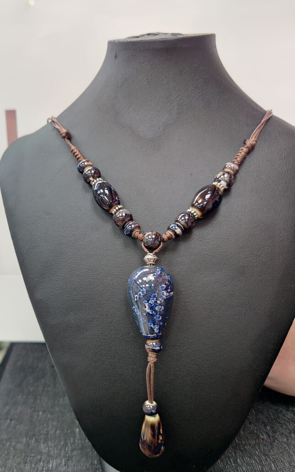 Blue Droplet Necklace