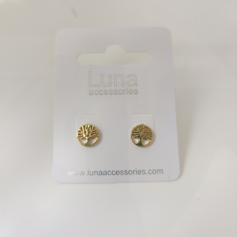 Golden Tree of Life Earrings